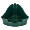 Mariehaven Toilettes d'angle en plastique pour cage de petits animaux et rongeurs, 16 x 11 x 8 cm, Vert foncé, faciles à nettoyer, peu encombrantesSearching on Google...