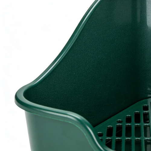 Mariehaven Toilettes d'angle en plastique pour cage de petits animaux et rongeurs, 16 x 11 x 8 cm, Vert foncé, faciles à nettoyer, peu encombrantesSearching on Google...